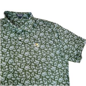 Peter Millar Crown Crafted Polo shirt Xxl Alpine Voyage Bay Hill Arnold Palmer